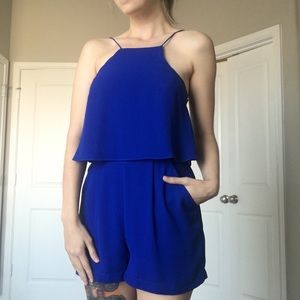 Express Cobalt Blue Romper (with pockets!)